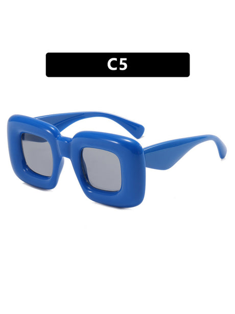 Irregular Full-rim Square Fashion Glasses