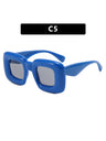 Irregular Full-rim Square Fashion Glasses