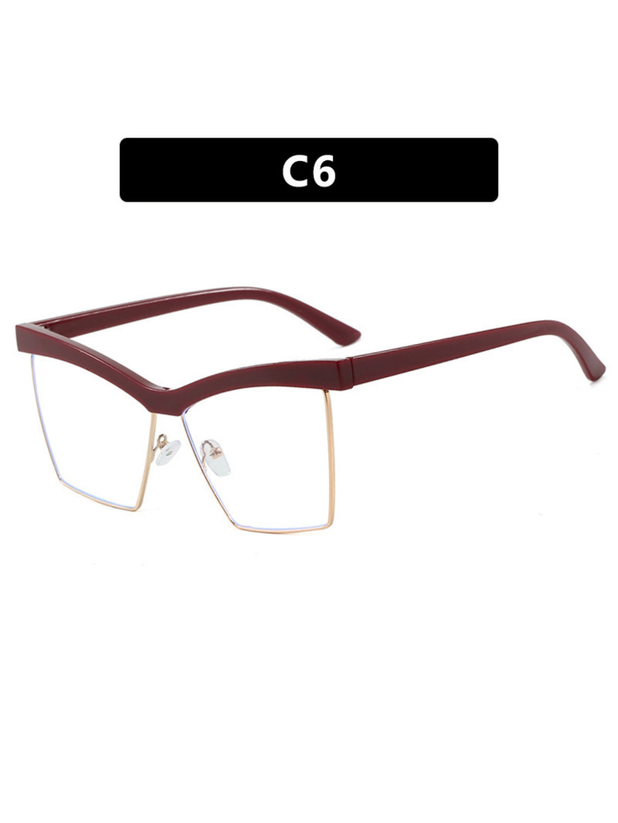 Leopard Print Full-frame Square Fashion Glasses