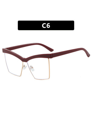 Leopard Print Full-frame Square Fashion Glasses