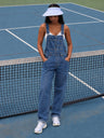 Casual Washed Loose Denim Overalls