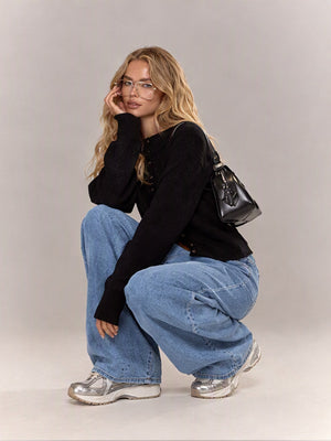 Comfortable And Casual Wide-leg Loose Jeans