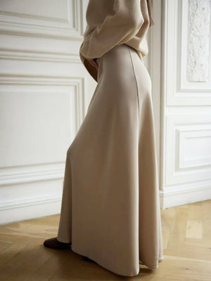 Fishtail Satin Long High-Waisted Bodycon Floor-Length Fishtail Skirt