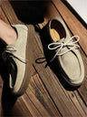 Outdoor Suede Lace-up Flat Shoes