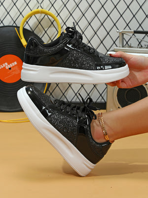 Sequined Women's Sneakers