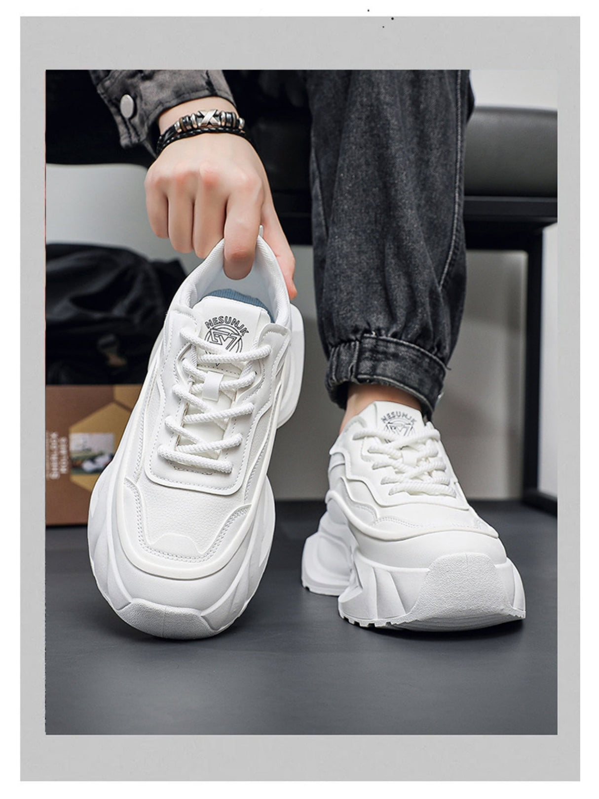 Liber Four Seasons Thick-soled Men's Casual Sports Shoes