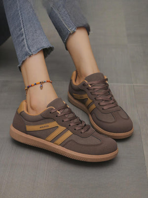 Retro Color-blocked German Training Shoes And Sneakers