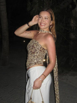 Liber Winter Women's Printed Leopard Tank tops&Camis