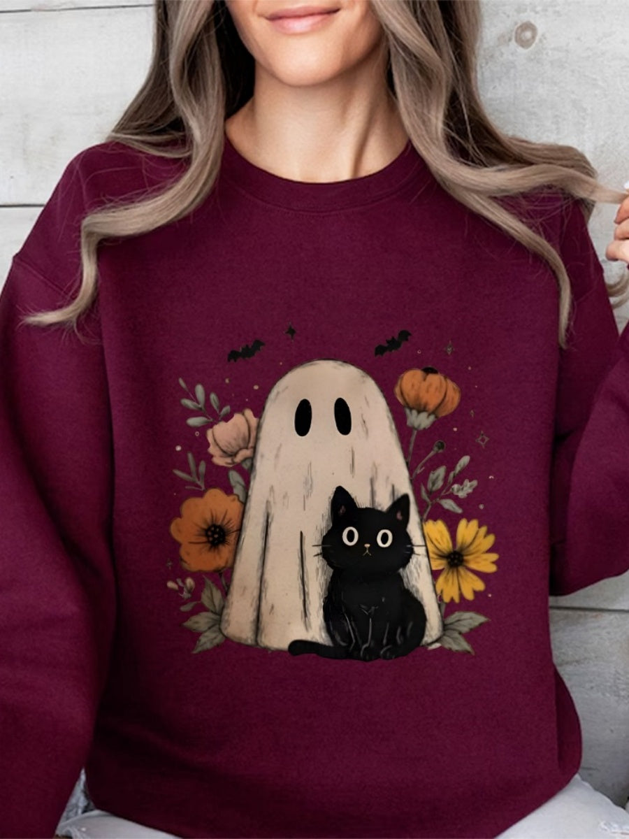 Halloween Pullover Printed Sweatshirt