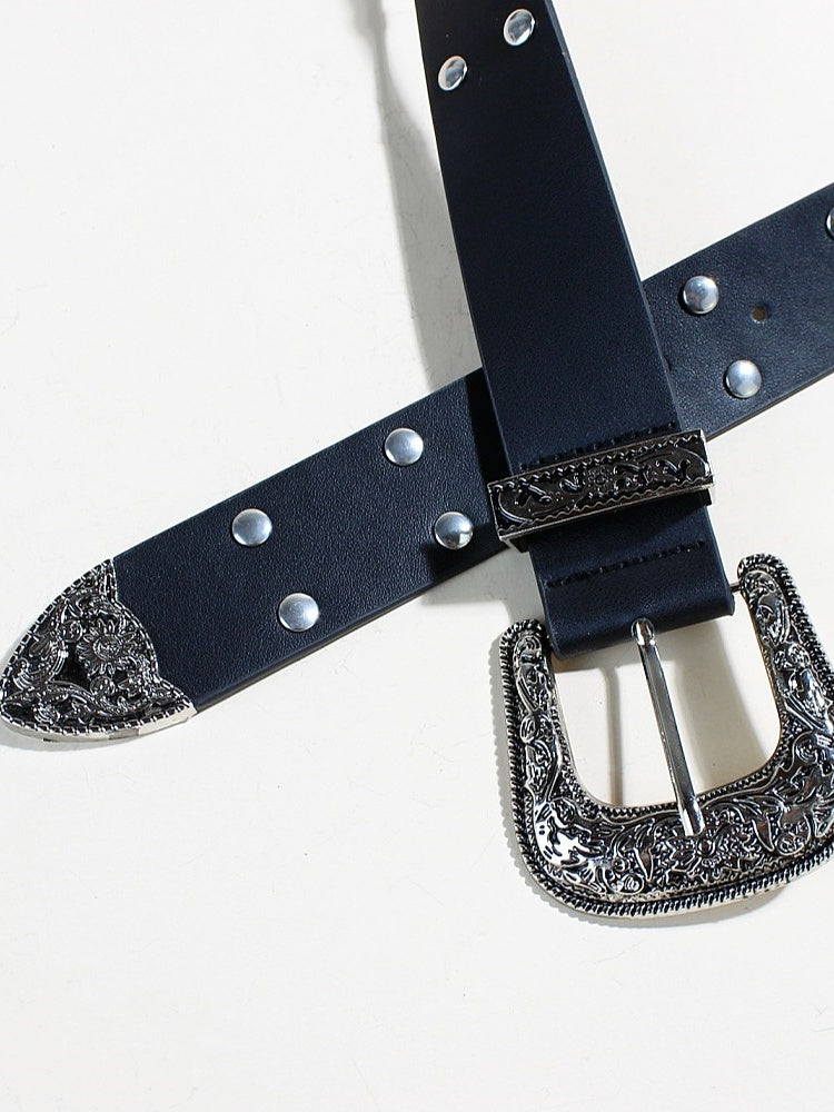 Retro Rivet Punk Belts