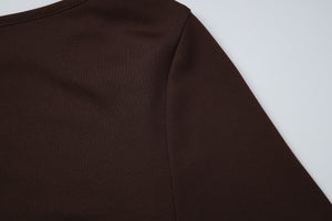 Stylish Solid Color Slim-fit Casual Dress