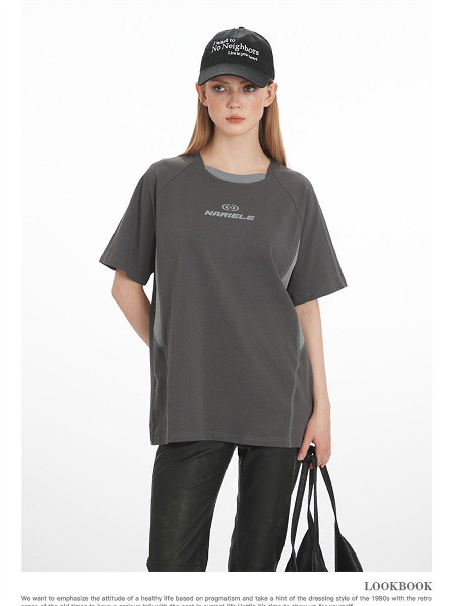Liber Summer Women's Printed Letter T-shirts
