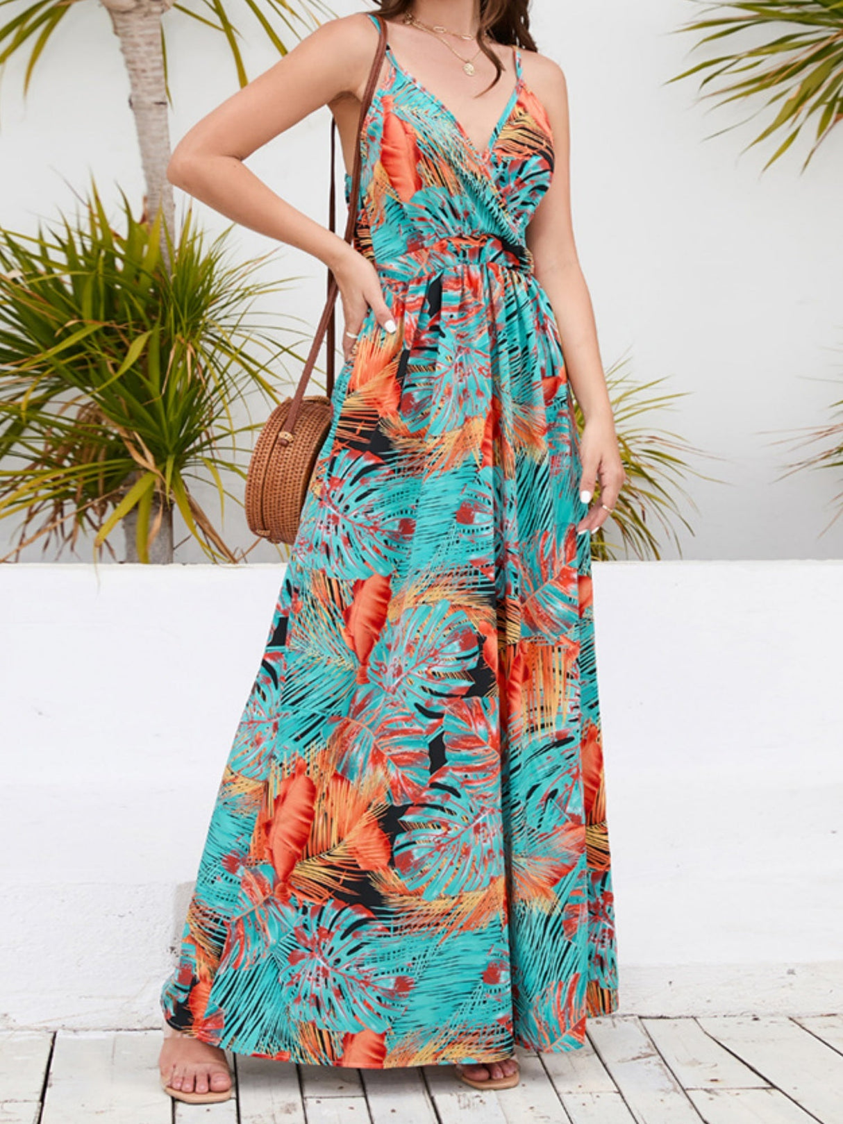 Robes maxi bohèmes à imprimé floral