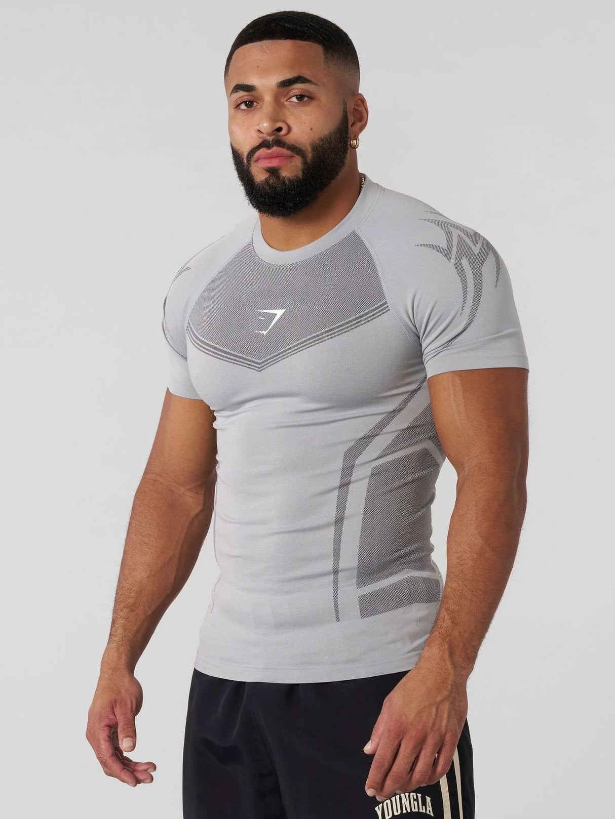 GYMSHARK Tight Fitness Quick-drying T-shirts
