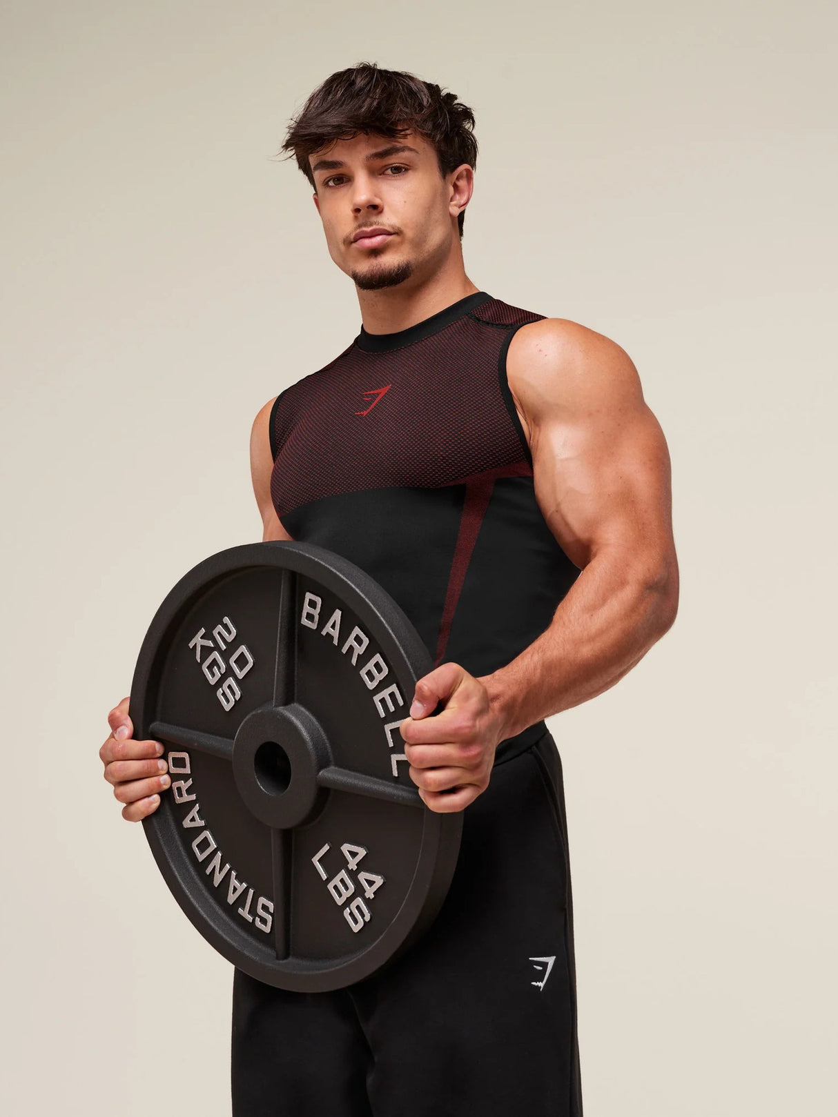 GYMSHARK Fitness Stretch Breathable Tight Tank Tops
