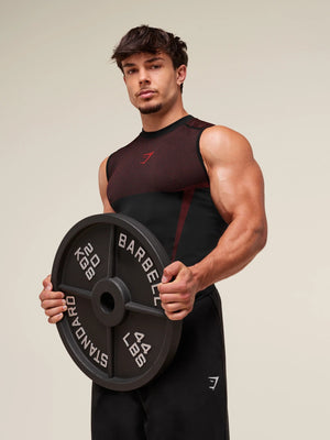 GYMSHARK Fitness Stretch Breathable Tight Tank Tops