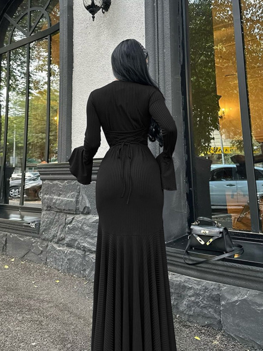 Liber Autumn Women's Splicing Maxi Dresses