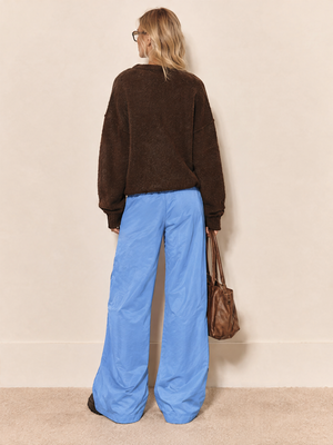 Casual Loose Striped Wide-leg Sweatpants