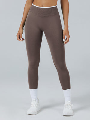 Color Matching Seamless High-waisted Hip Lift Exercise Yoga Pants