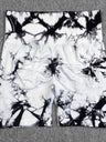 Seamless Tie-dye High-waisted, Tummy-flattening, And Butt-lifting Yoga Shorts