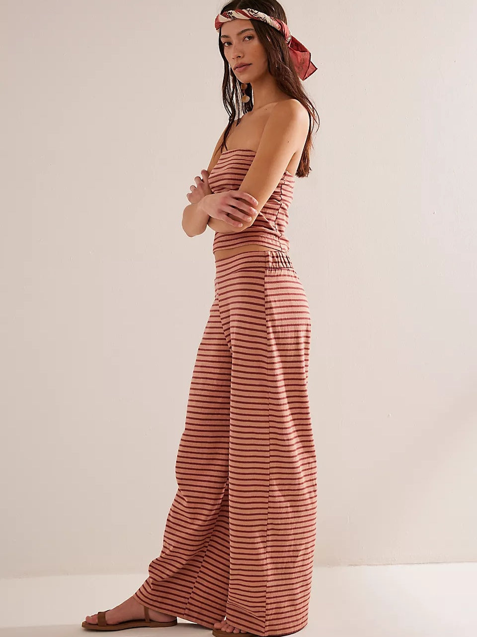 Sexy Slim Fit Casual Striped Suit