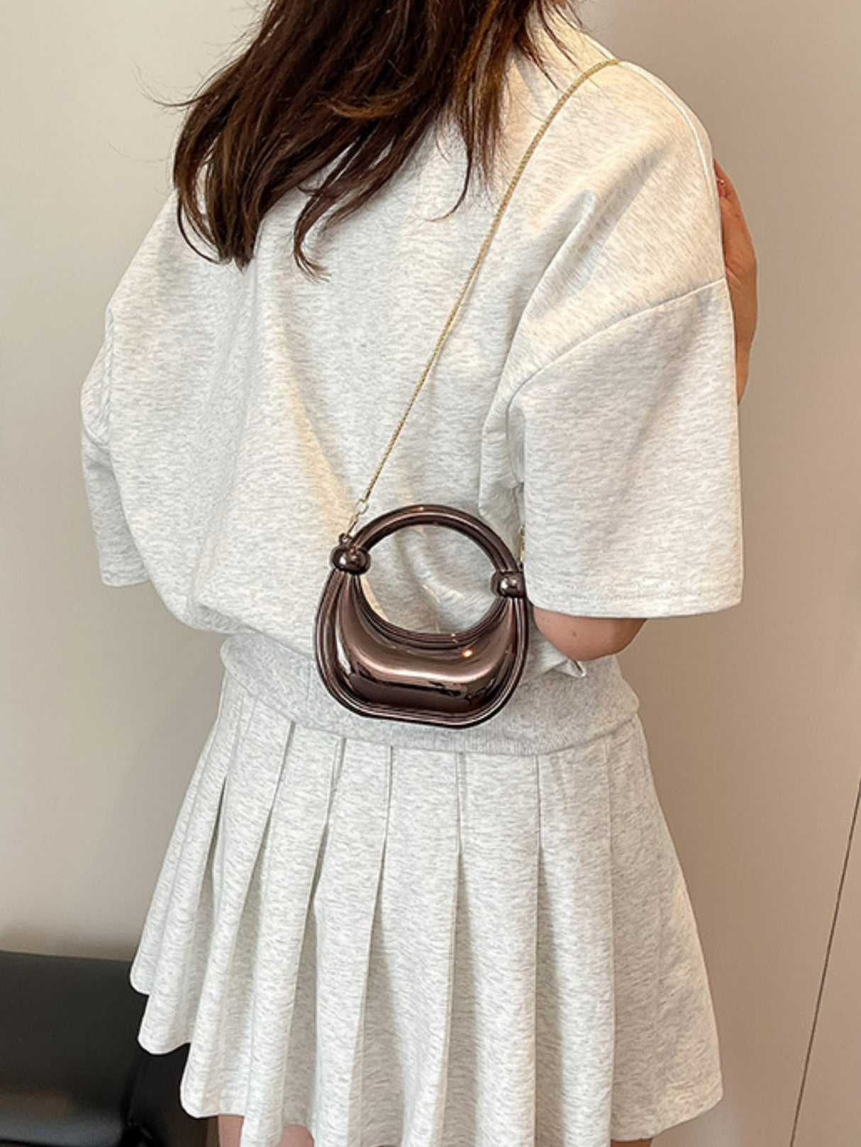 Chain Banquet Wristlet Rope Knot Handbag Acrylic Crossbody Bag