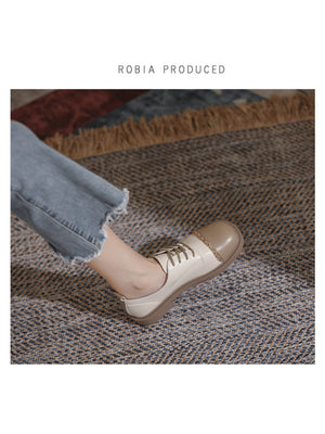 Liber Spring and autumn color-blocked women's flat shoes