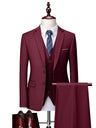 Slim-fit Business Suit Set 3-piece Sets