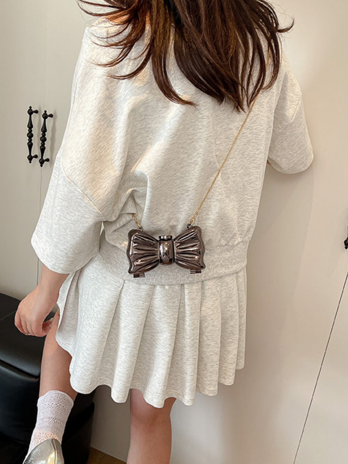 Miniature Bow Evening Chain Shoulder/crossbody Bag