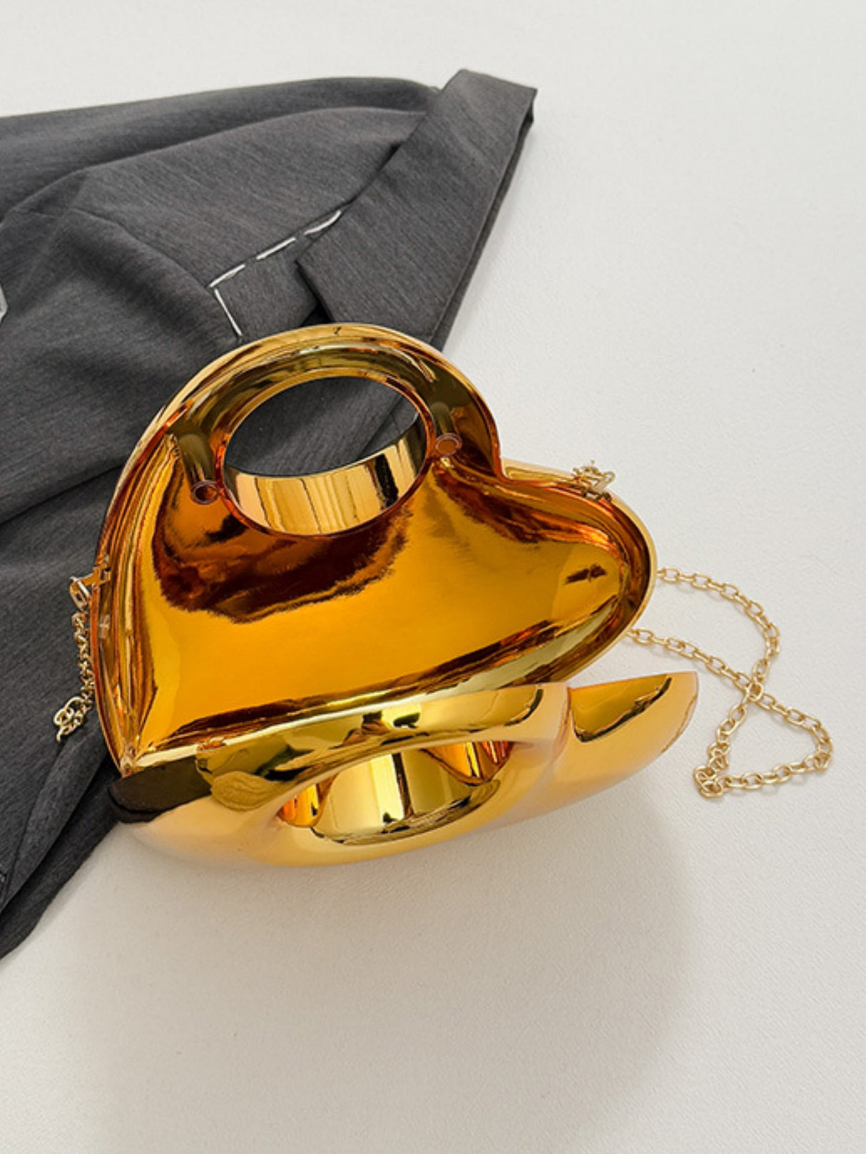 Heart-shaped Evening Shoulder Bag