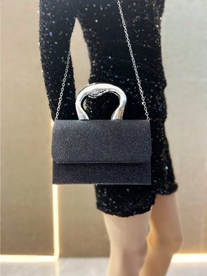 Liber Four Seasons ACC Sequined Small Square Bag