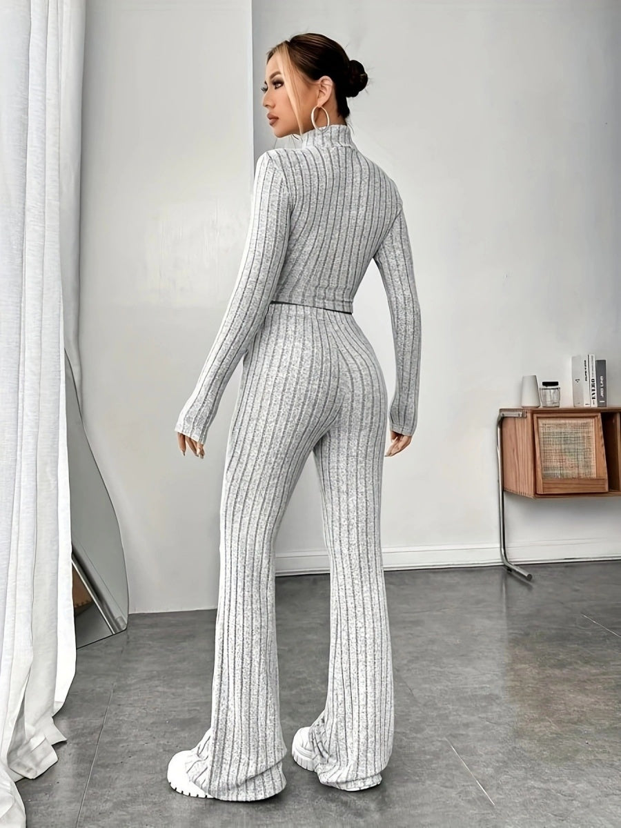Liber Autumn Women's Solid Color 2-piece Sets