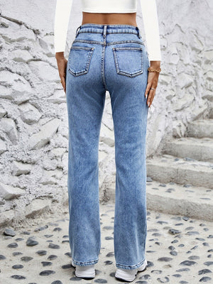Plush Stretch Slimming Pocket Jeans