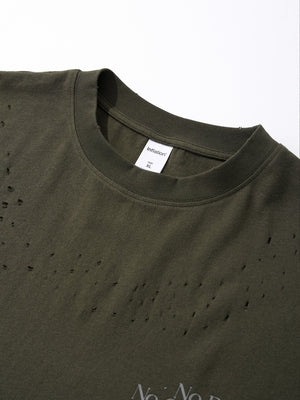 Hole Reflective Sports Breathable Loose-fit T-shirts