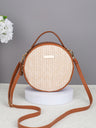 Vacation Straw Round Crossbody Bag