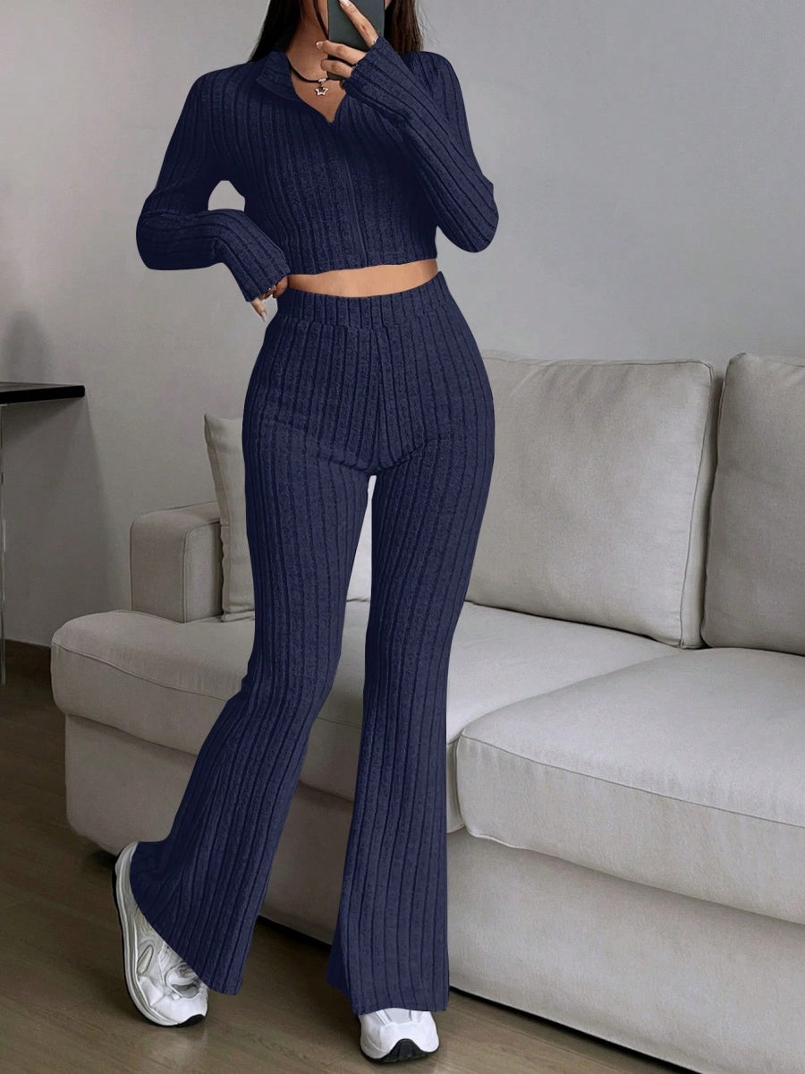 Liber Autumn Women's Zipper 2-piece Sets