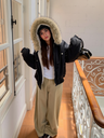 Jackets Fleece Lined With Fur Collar Hooded Loose Leisure Cotton Clothes