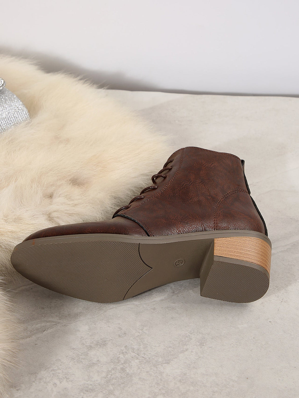 Side Zip Lace-up Retro Martin Boots