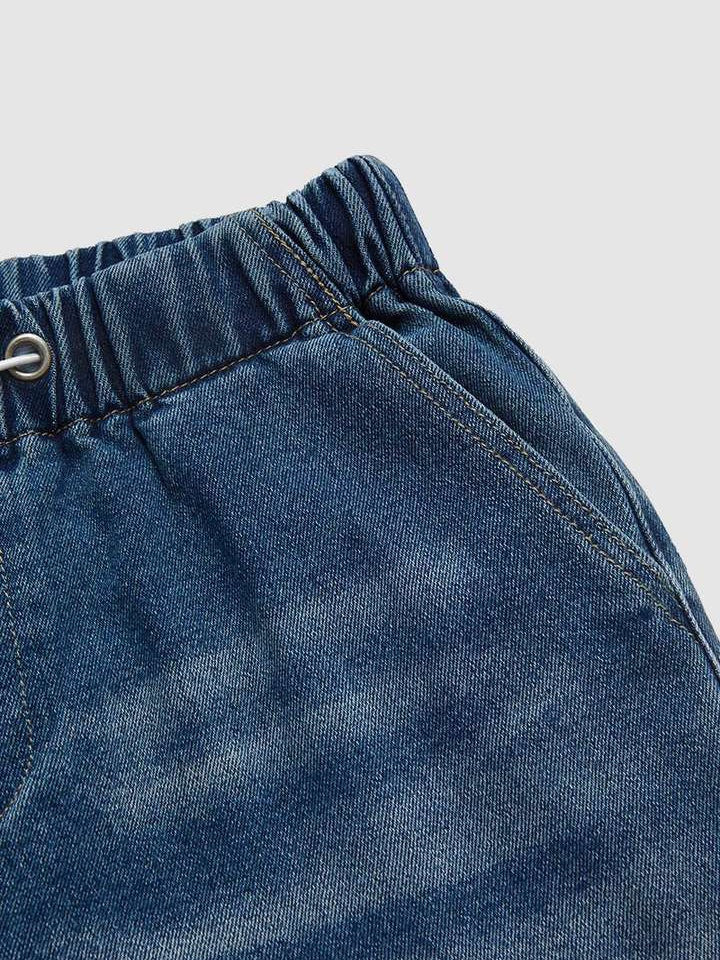 Liber Winter Women's Old, Wash water, Pleats Jeans