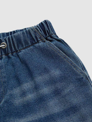 Liber Winter Women's Old, Wash water, Pleats Jeans