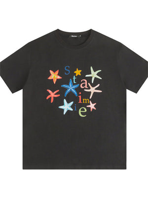 Liber Summer Women's Printed Letter T-shirts