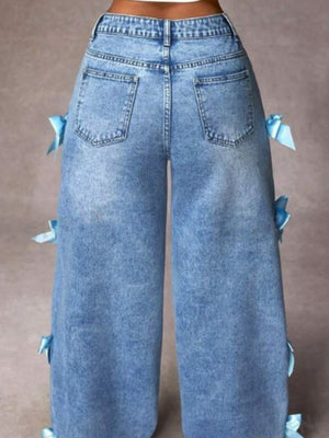 Liber Autumn Women's Bow Jeans