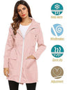 Hooded Pocket Water Proof Light Drawstring Windproof Raincoat Outdoor Windbreaker