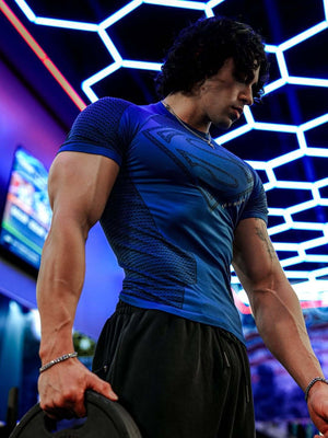 YOUNGAL Fitness Sports Quick-drying Breathable Tight T-shirts