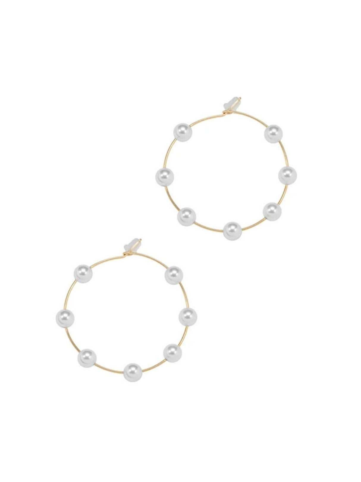 Exaggerated And Unique Round Pearl Earrings