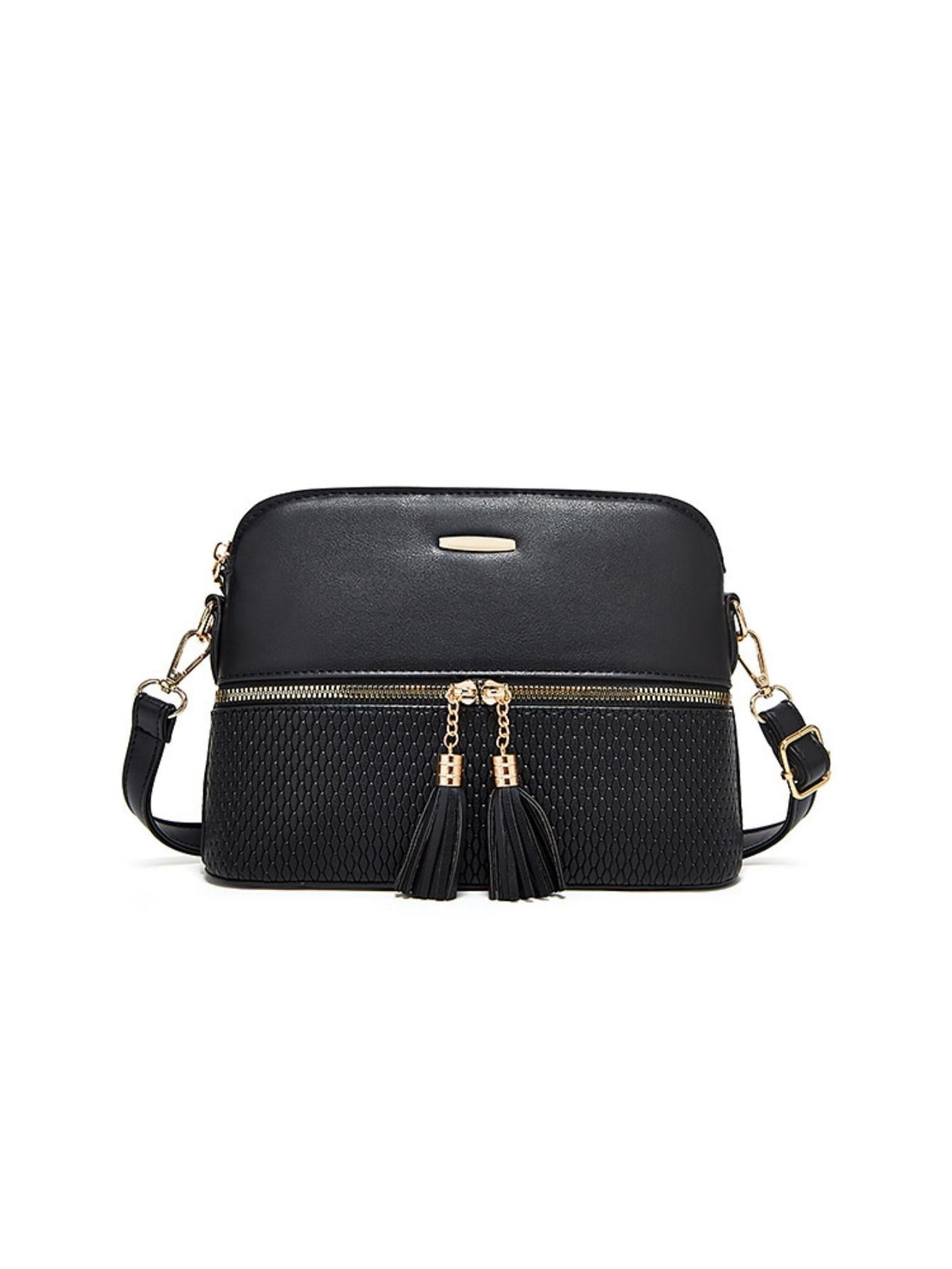 3-piece Plaid Embossed Tote Bag Set