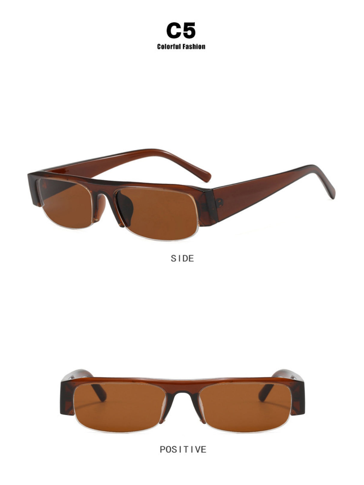 Full-frame Square Fashion Glasses