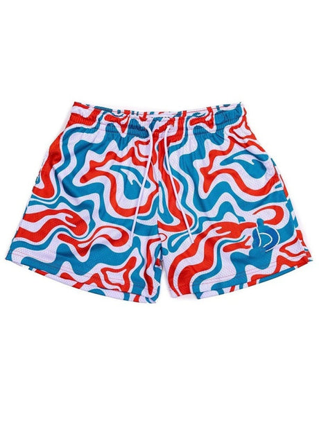 Mesh Quick-drying Loose-fit Four Points Fitness Shorts