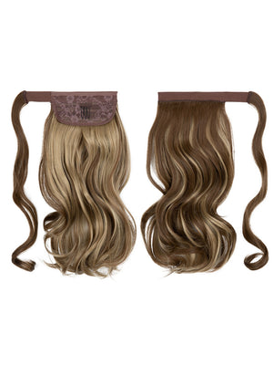 Long, Wavy, Natural Curl Wig With Wrap-around Design