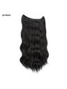One-piece Hairpiece, Long Wavy Curls, Seamless Synthetic Fiber Wig